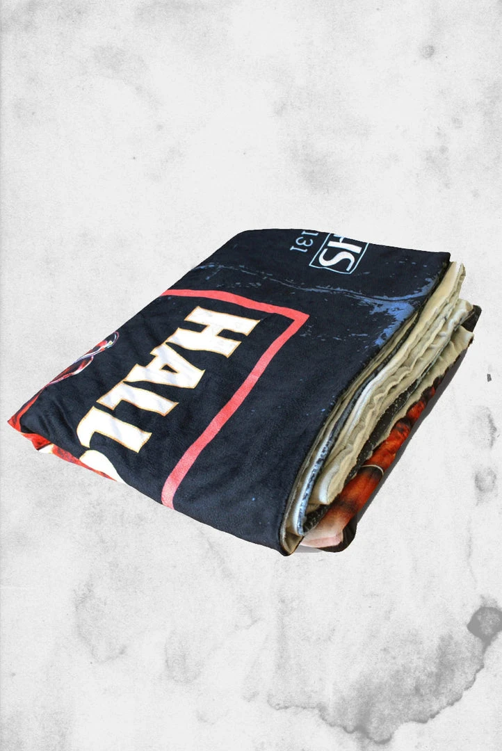 Creepy Company Halloween VHS Throw Blanket Crypt Goods