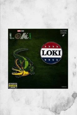 EE Enamel Pins Loki - President Loki Button & Alligator - Set (Enamel Pin)