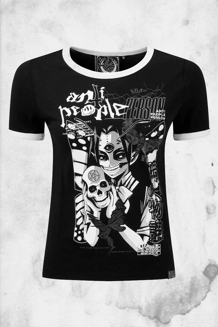 Killstar T-Shirts No Fairytale Ringer Top
