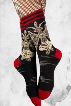 FootClothes Evil AF Baphomet Goat Socks