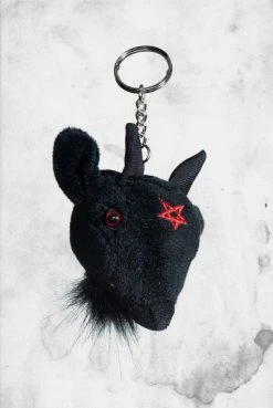 Kreepsville Goathead Baphomet Plush Keychain Everything Else