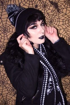 Sourpuss Scarfs, Capes & More Nokturnal Bat Knit Scarf