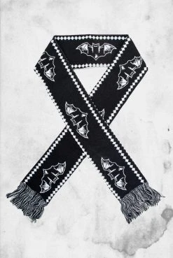 Sourpuss Scarfs, Capes & More Nokturnal Bat Knit Scarf