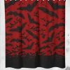Sourpuss Spooksville Bats Shower Curtain Crypt Goods