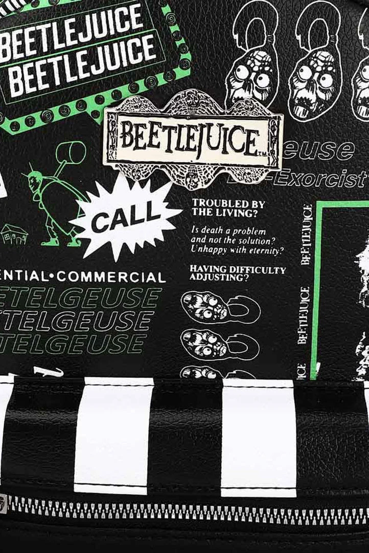 BioWorld Beetlejuice AOP Mini-Backpack Bags