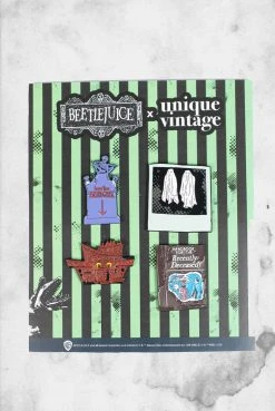Unique Vintage Beetlejuice - Set (Enamel Pin)