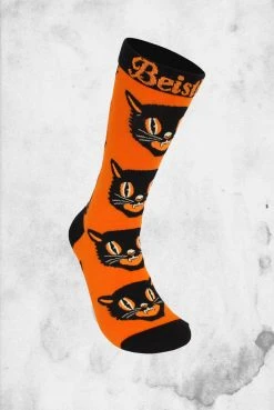 Creepy Company Tights / Socks Beistle - Orange Cat Socks