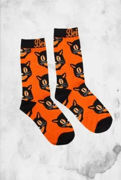 Creepy Company Tights / Socks Beistle - Orange Cat Socks