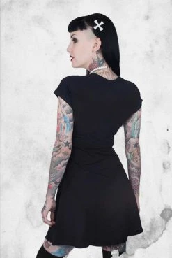 Kreepsville Skeleton Flare Dress Dresses & Bottoms