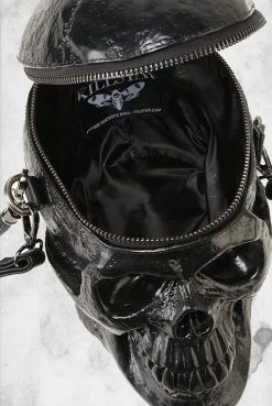 KillStar Grave Digger - Skull Handbag (Black) Bags