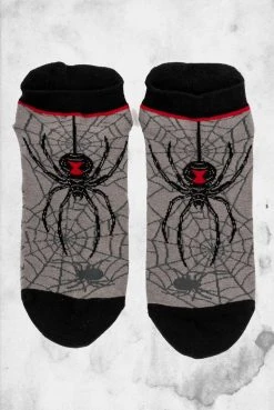 FootClothes Black Widow Ankle Socks