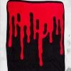 Sourpuss Bloody Throw Blanket Crypt Goods