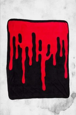 Sourpuss Bloody Throw Blanket Crypt Goods