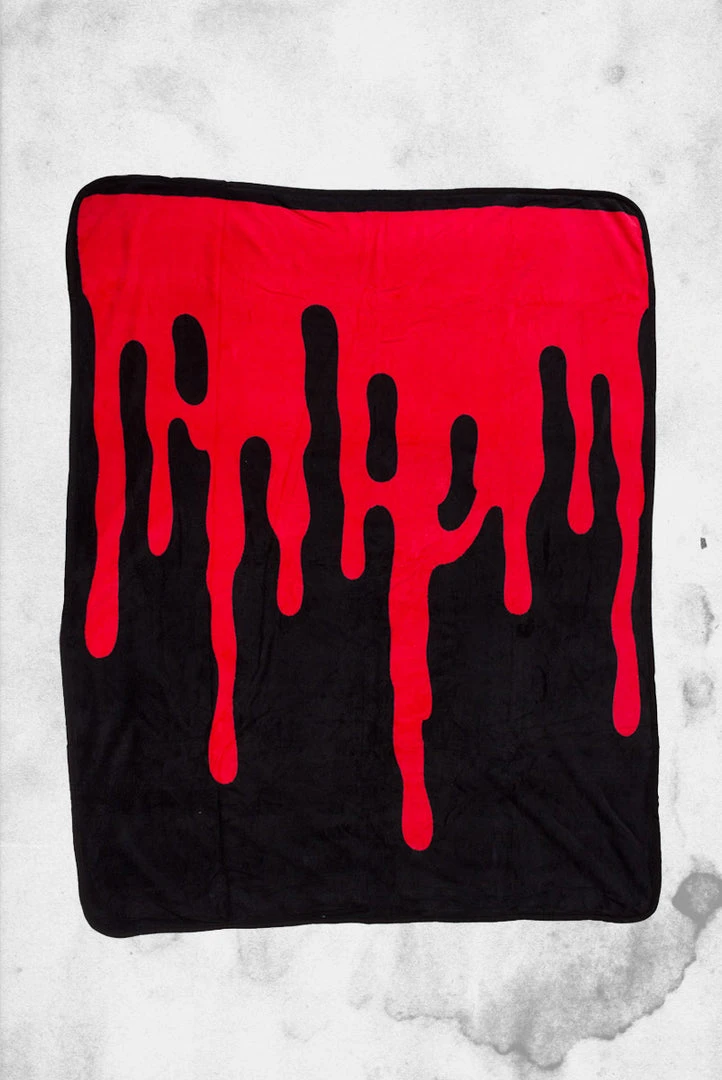 Sourpuss Bloody Throw Blanket Crypt Goods