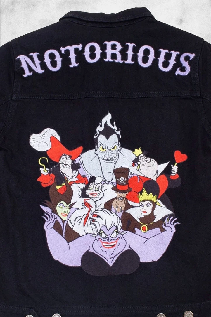 Cakeworthy Womens Disney - Villains Notorious Denim Jacket