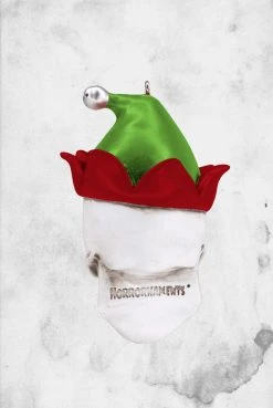 HorrorNaments Christmas Skull Ornament
