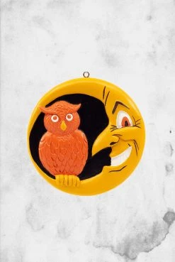 HorrorNaments Owl & Moon - Flatback Ornament