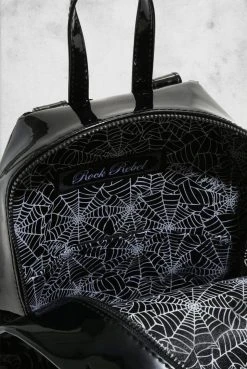 Rock Rebel Bags Coffin Backpack - Red Damask