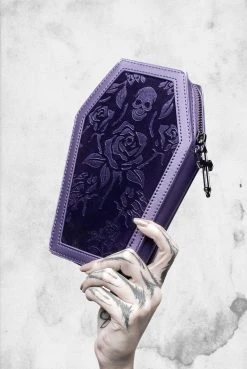 Killstar Vampire's Kiss Coffin Wallet (Plum)