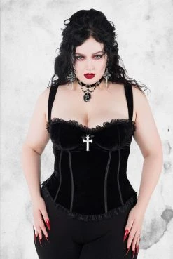 Killstar Womens Corpse Corset Top