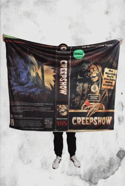 Creepy Company Creepshow VHS Throw Blanket Crypt Goods