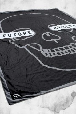 Creepy Company Crypt Goods Future Ghost Skull Throw Blanket