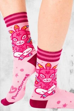 FootClothes Cute Baphomet Goat Socks