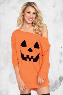 Leg Avenue Pumpkin Jersey Dress Dresses & Bottoms