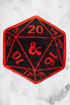EE Crypt Goods Dungeons & Dragons - D20 Shaped Throw Blanket