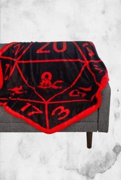EE Crypt Goods Dungeons & Dragons - D20 Shaped Throw Blanket