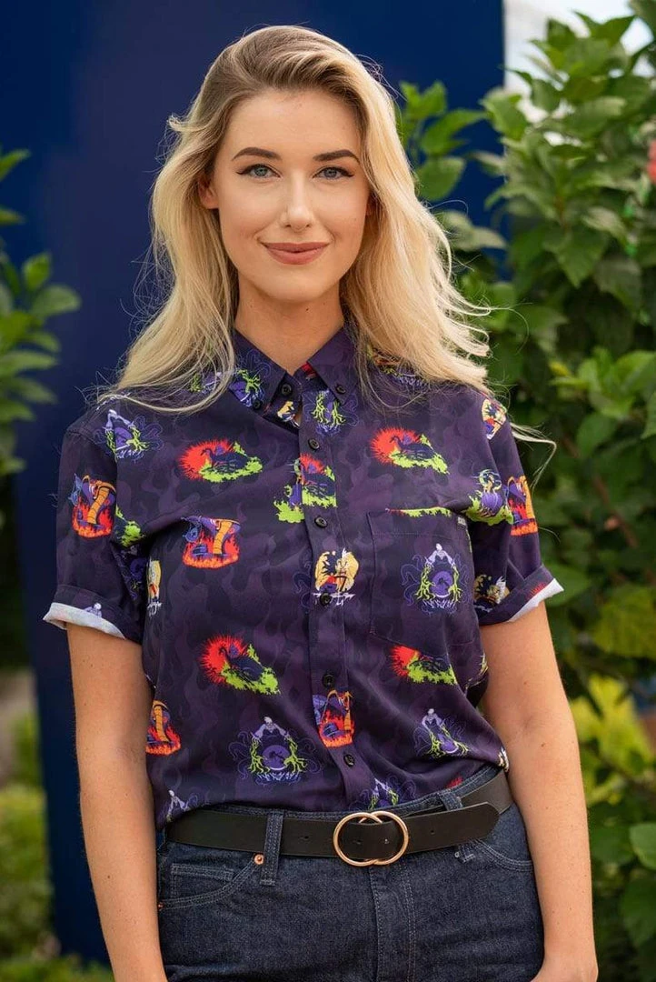 RSVLT Disney "Evil Moments" Button-Up Apparel