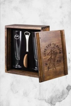 Everything Else Nightmare Before Christmas - Jack & Sally Beer Glass Set