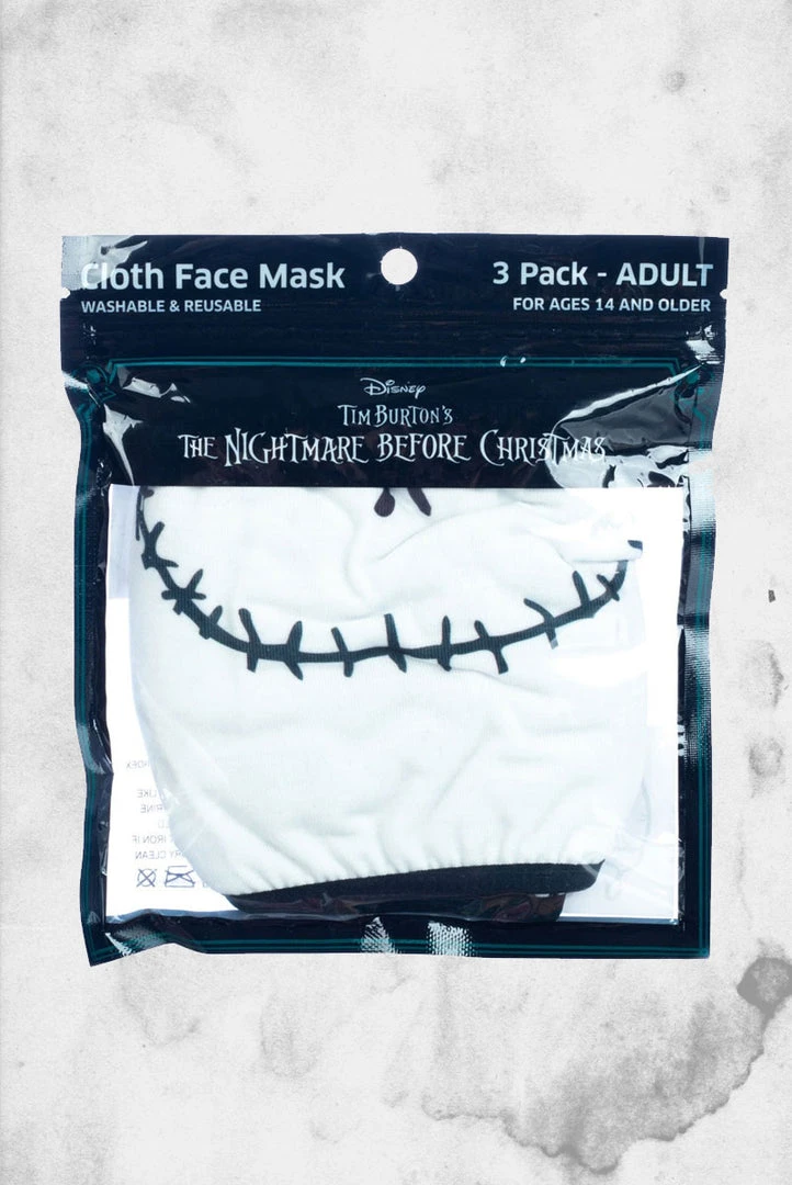 BioWorld The Nightmare Before Christmas - Face Mask (3 Pack) Fabric Face Masks
