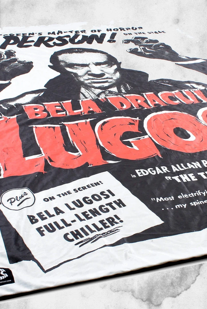 Creepy Company Bela Lugosi - Dracula Throw Blanket