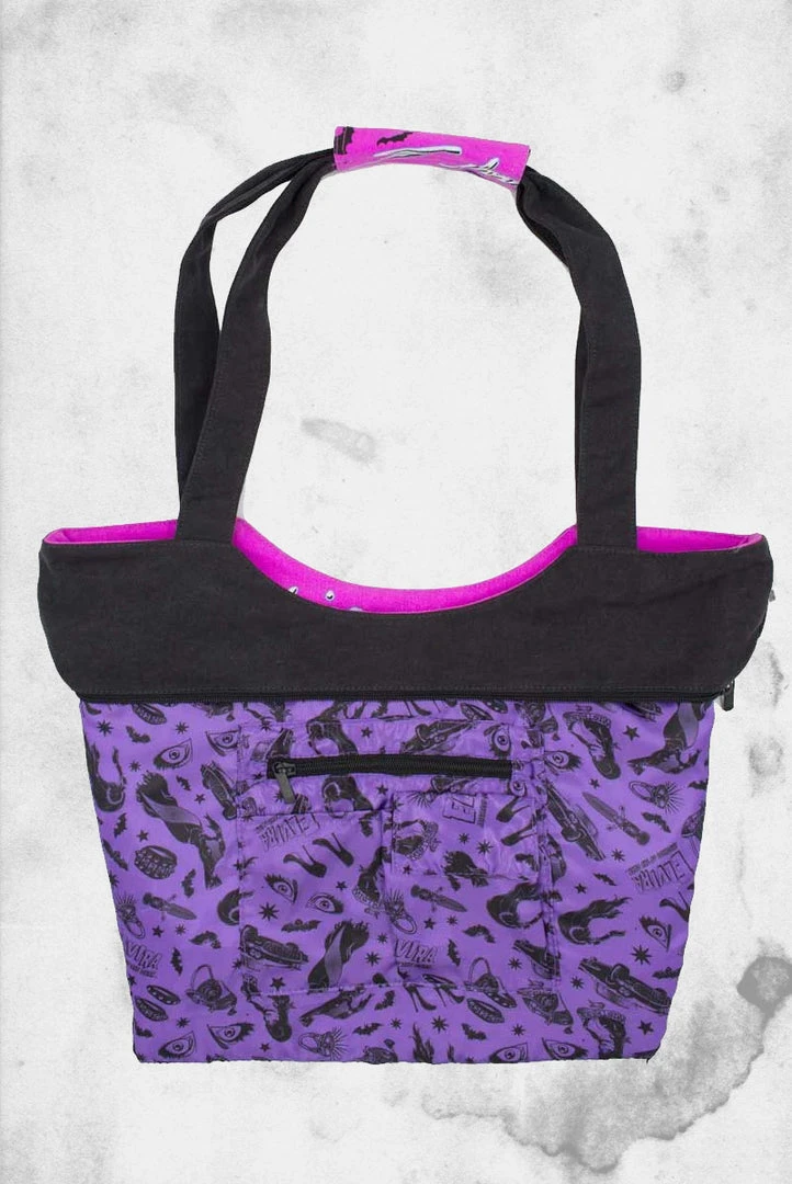 Kreepsville Elvira - Moon Bathing Beach Tote Bag