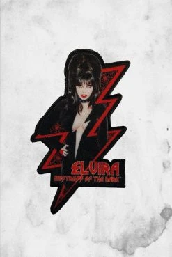 Kreepsville Elvira - Red Bolt Patch Pins & Patches