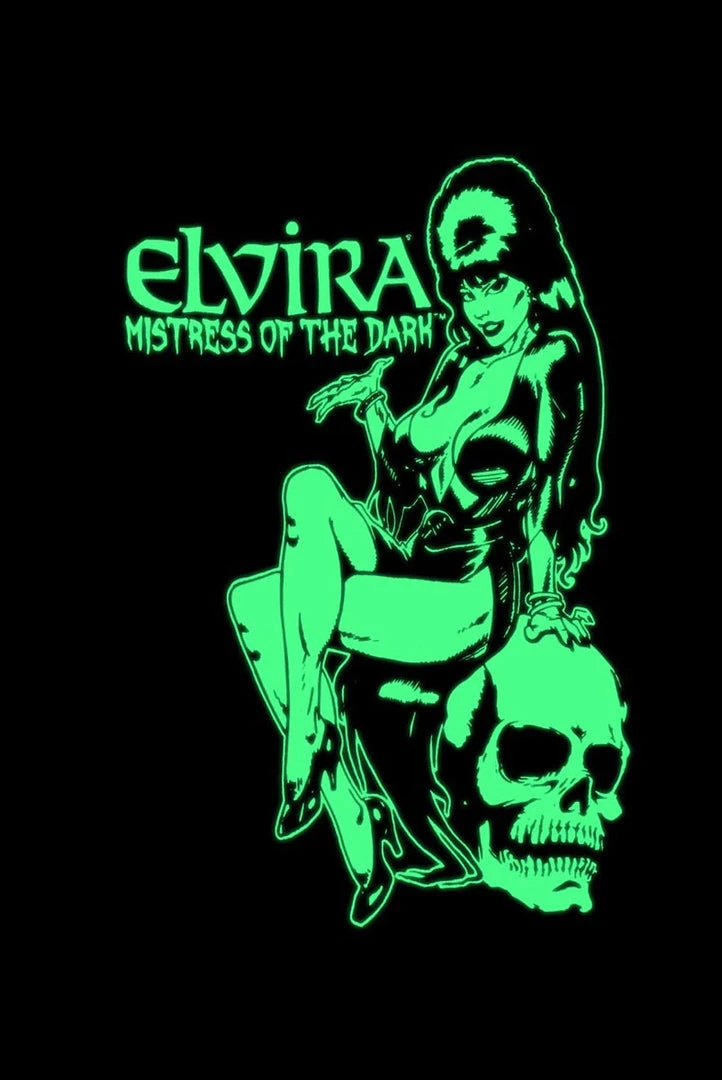 Kreepsville Elvira (Glow In The Dark) Throw Fleece Blanket