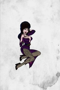 Kreepsville Elvira XL Glitter (Enamel Pin)