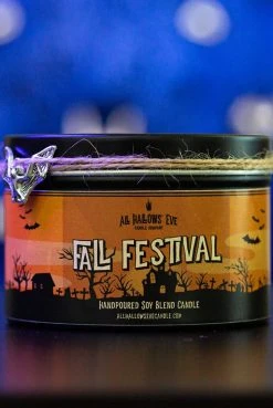 All Hallows Eve Candle Co Crypt Goods Fall Festival (Cinnamon Sugar Donut) - Wood Wick Candle