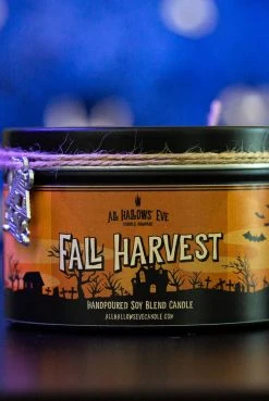 All Hallows Eve Candle Co Crypt Goods Fall Harvest (Apple) - Wood Wick Candle
