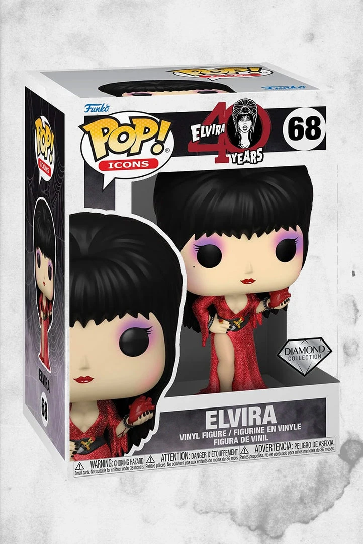 Funko Props & Collectibles Elvira - Diamond 40th Anniversary Pop! Figure