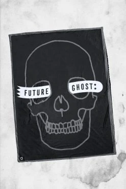 Creepy Company Crypt Goods Future Ghost Skull Throw Blanket