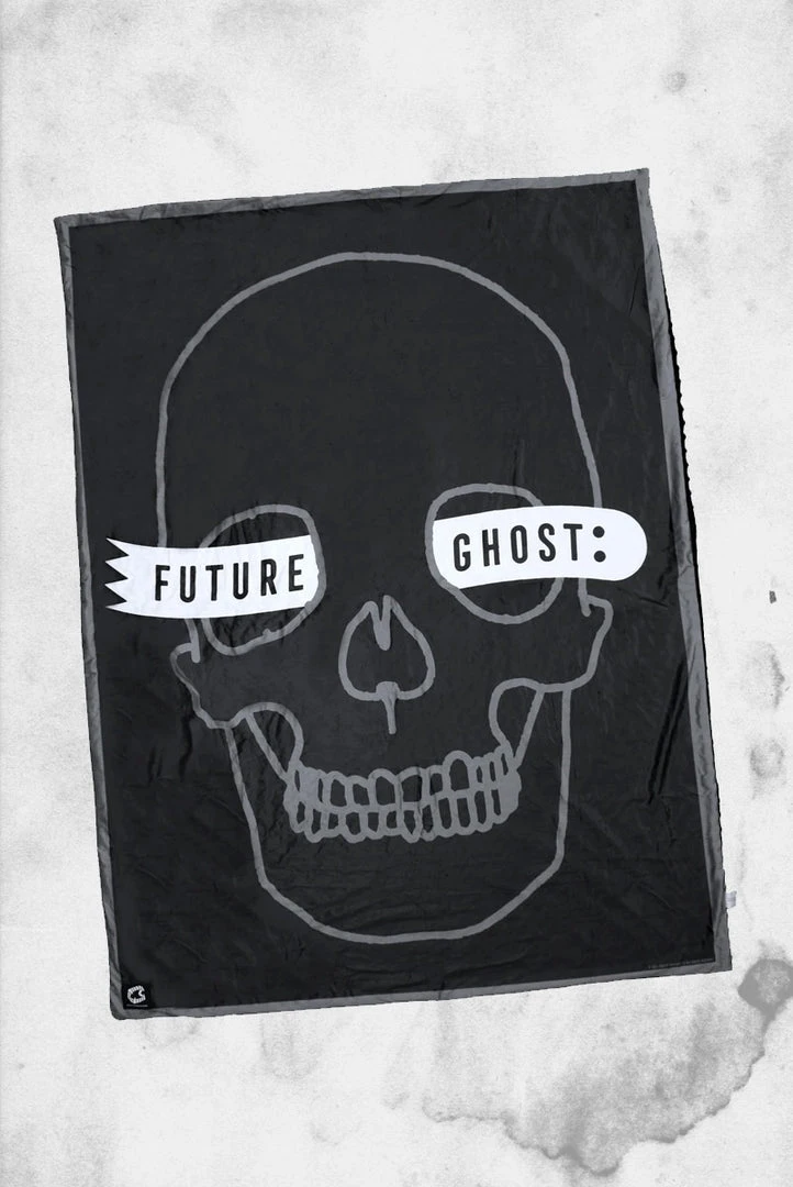 Creepy Company Crypt Goods Future Ghost Skull Throw Blanket
