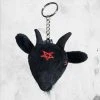 Kreepsville Goathead Baphomet Plush Keychain Everything Else