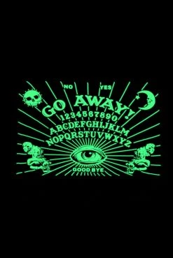 Kreepsville Crypt Goods Go Away (Glow In The Dark) Throw Fleece Blanket