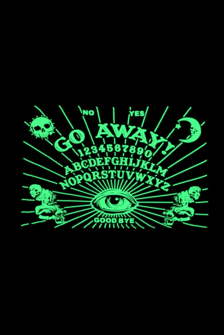 Kreepsville Crypt Goods Go Away (Glow In The Dark) Throw Fleece Blanket