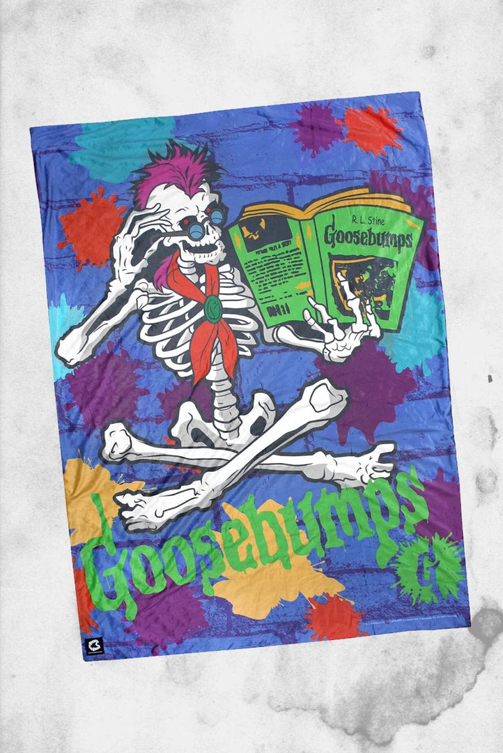 Creepy Company Goosebumps - Curly Throw Blanket