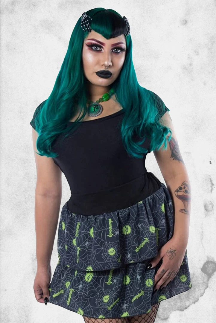 Kreepsville Goosebumps Rara Skirt Skirts