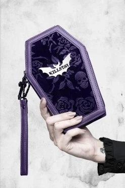 Killstar Vampire's Kiss Coffin Wallet (Plum)