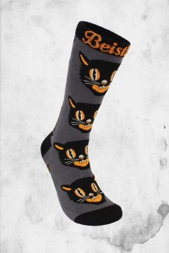 Creepy Company Beistle - Gray Cat Socks